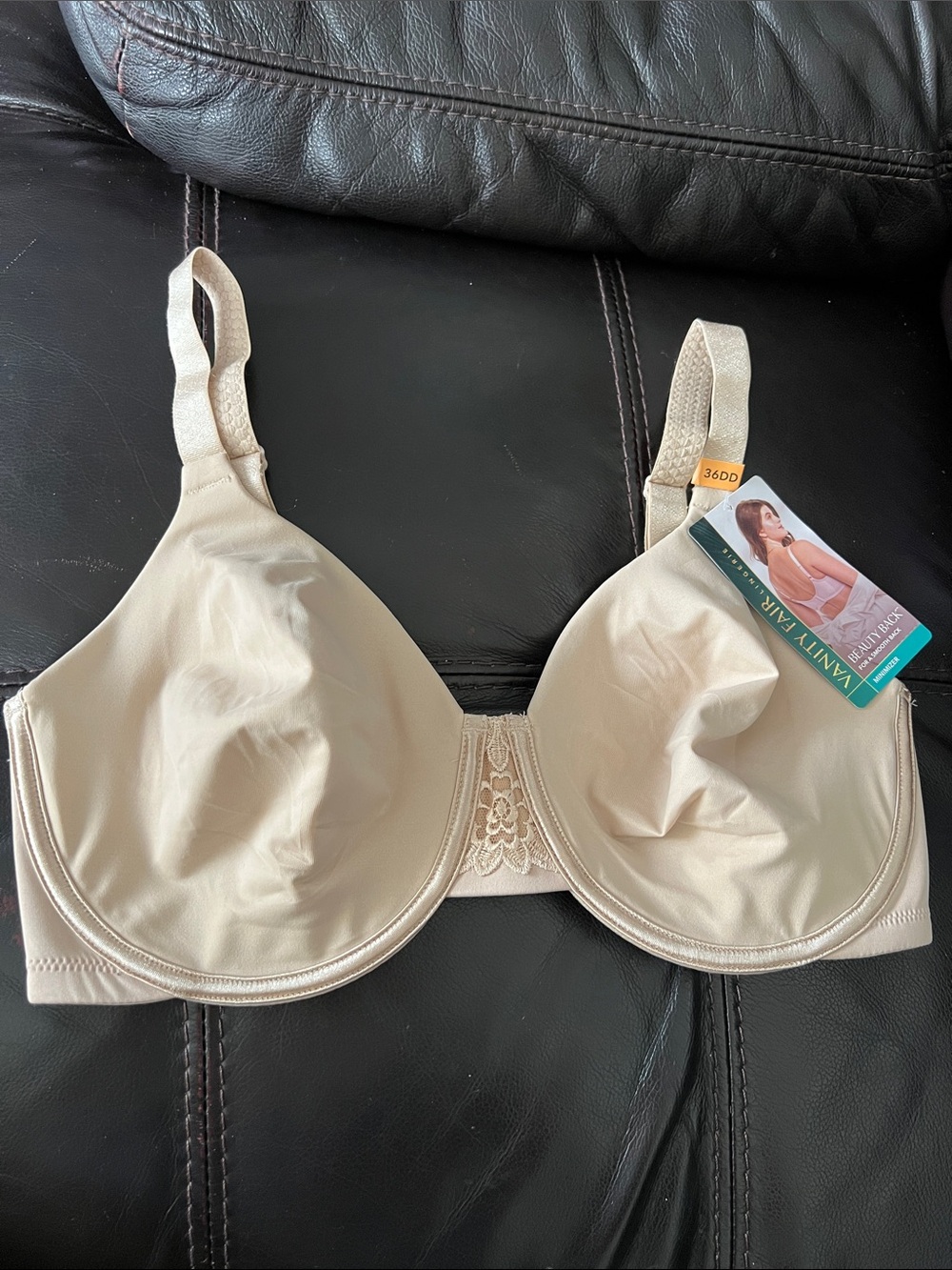Vanity Fair Light Beige Full Coverage Underwire Bra 36 DD
